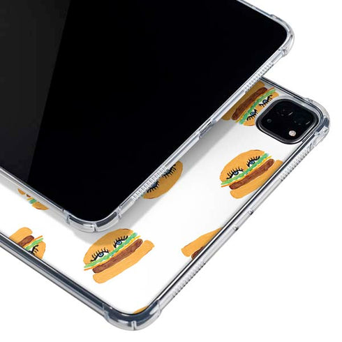 Bouffants and Broken Hearts Cute Burgers iPad Pro 12.9in (2020) Clear Case
